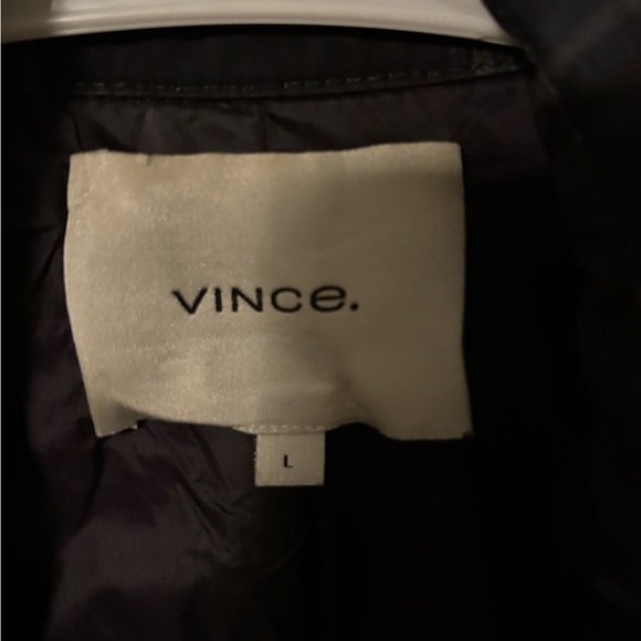 Vince Plaid Rain/Trench Coat- L - Picture 5 of 6